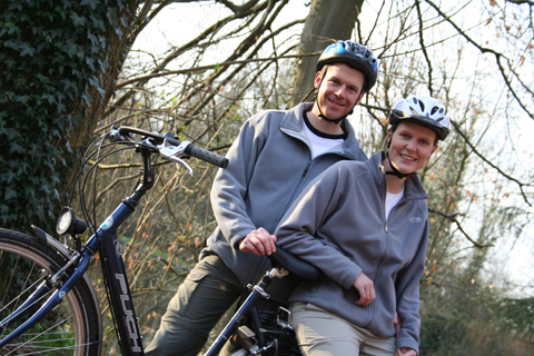 wendy en dirk op de fiets